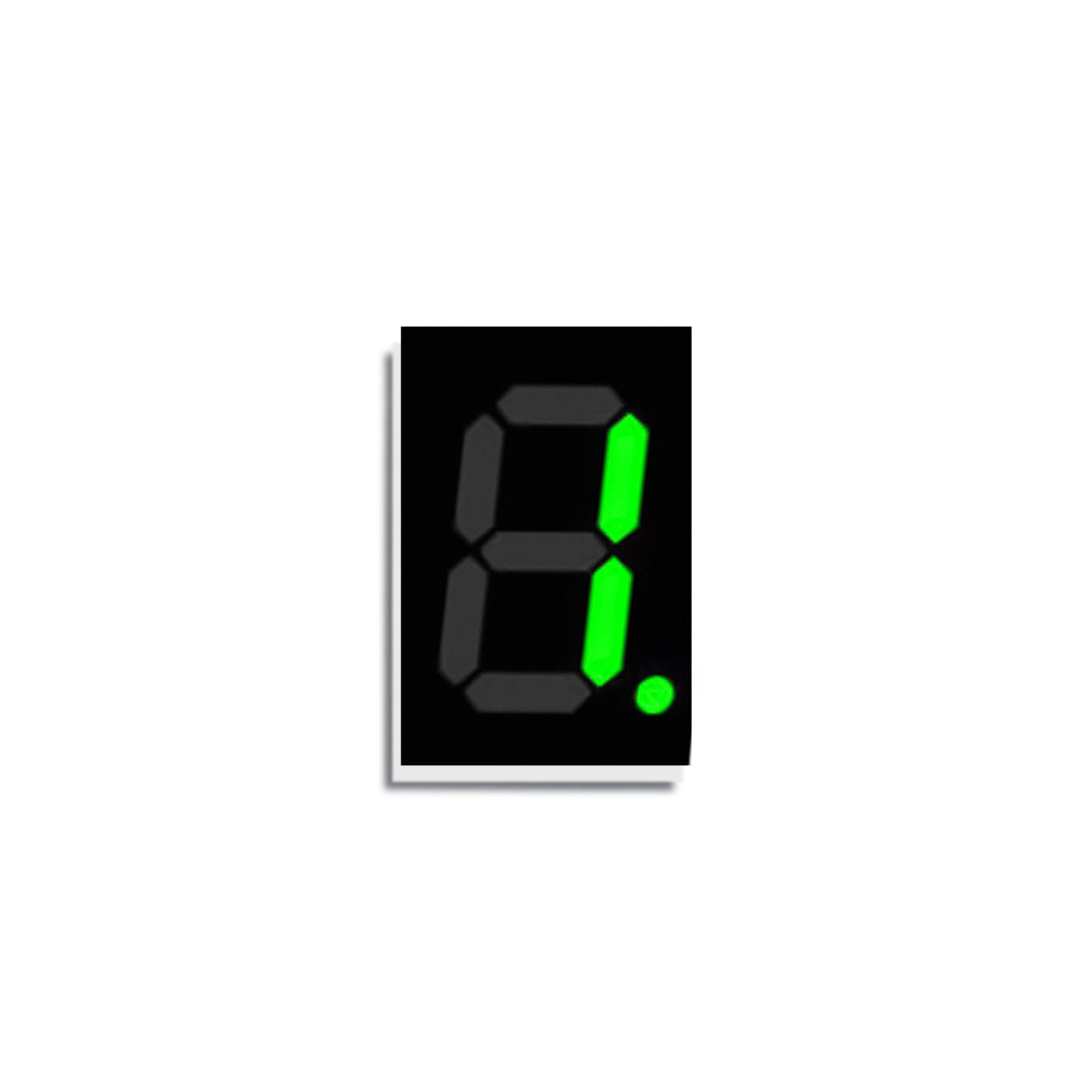 Electronic Spices 0.56 Inch 1 Digit Green Display Color 7 Segment Led Display Common Cathode Pack of 20pcs (B0BMQGX4N2) Amazon Price History, Amazon Price Tracker