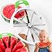 Coupe Pasteque et Melon Couteau Acier Inoxydable, Trancheuse Professionnelle Multifonctionnelle, Outil de Cuisine, Coupe Ananas, Watermelon Cutter, Trancheuse de Pastèque pour Couper des Fruits