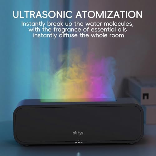 Image of Smart Aroma Diffuser with Free 15ml Oil Ultrasonic Essential Oil Diffuser with Music Reactive RGB LED Lights, Remote Control, Timer, Ultra Quiet Humidifier for Home Office Bedroom