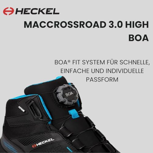 Heckel MACCROSSROAD 3.0 Sicherheitsstiefel - BOA Verschluss - Schwarz - Gr 43