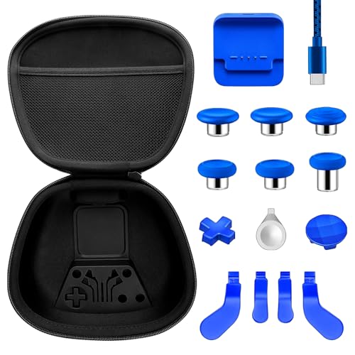 Image of VANPARK VANPARKpct Complete Component Pack for Xbox Elite Series 2 Core Controller Accessories Includes: 1 Carrying Case, 1 Charging Dock with Cable, 6 Metal Joysticks, 4