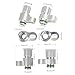 AC Compressor Adapter Fittings R134a 2 Pcs Car Refrigerant Quick Connect #8#10 Adapter Fittings Hose Tank Thread AC Lines Compressor Evaporator Condenser Radiator Fitting Fit 3/4-16 and 7/8-14