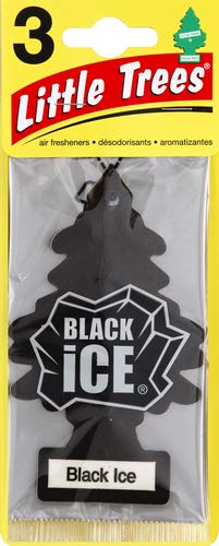 Little Trees - U3S-32055 , Air Freshner, Black Ice, 3 Count