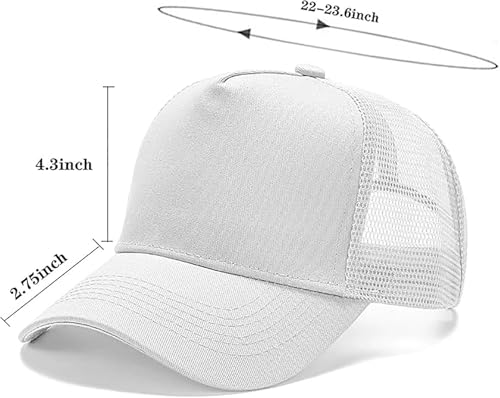 Image of 5 /6 Packs Vintage Washed Plain Baseball Cap Distressed Dad Golf Hat for Men Women