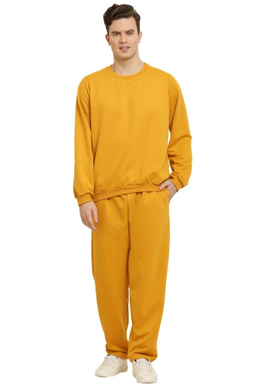 Fleece sweatshirt & jogger Tracksuit Co-ord Set for men Regular & Plus Size