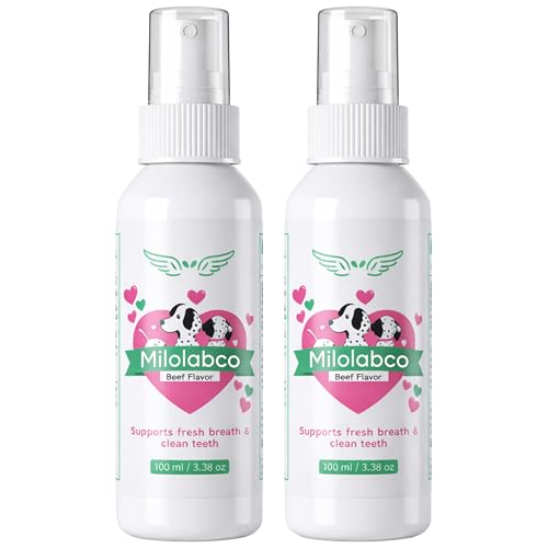 Milolabco Advanced Dental Spray Natural Source of Minerals that Helps Minimize Tartar Buildup Freshens Breath for Healthy Balance of Oral Milolabco Dog Dental Spray Supports Oralhygiene 100ml