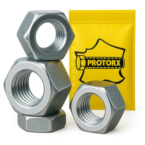 Ecrou Hexagonal Inox M5 : (Diam.int = 5mm x Diam.ext = 8mm) 50pcs Hu Acier Inoxydable Metal A2 - DIN934 | Bricolage Réparation Visserie | Anti-Corrosion Usage Exterieur-Interieur | PROTORX