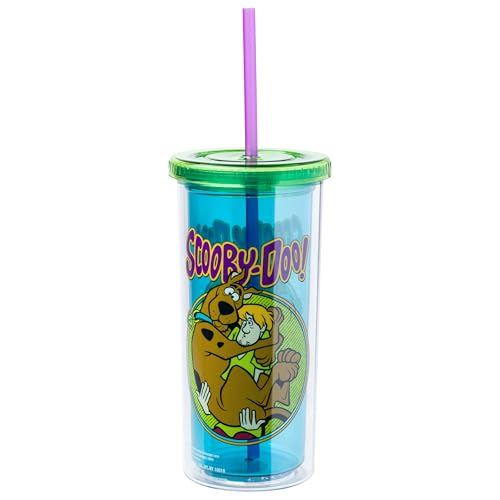 Gobelet Scooby Doo Silver Buffalo 591ml avec paille et couvercle - 3