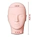 Yephets Pro Training Mannequin Flat Head Practice Make Up Eye Lashes Eyelash Extensions,Practice Training Head Manikin Cosmetology Mannequin Doll Face Head-2 Pack
