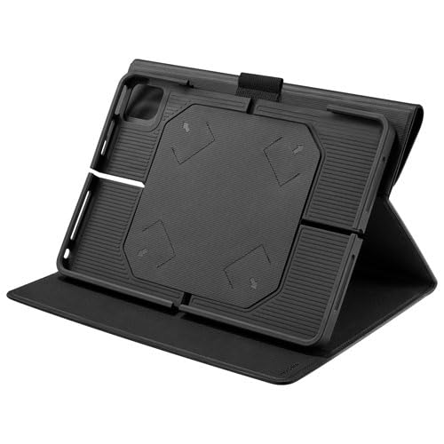 Image of Insignia Universal Folio Case for iPad 10.2 inch-11 inch with Slim Stylus Pen, Black /White