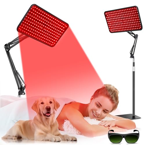 HALIDODO Red Light Therapy for Body, 940nm Red Light Therapy Lamp with Adjustable Stand, Infrared...