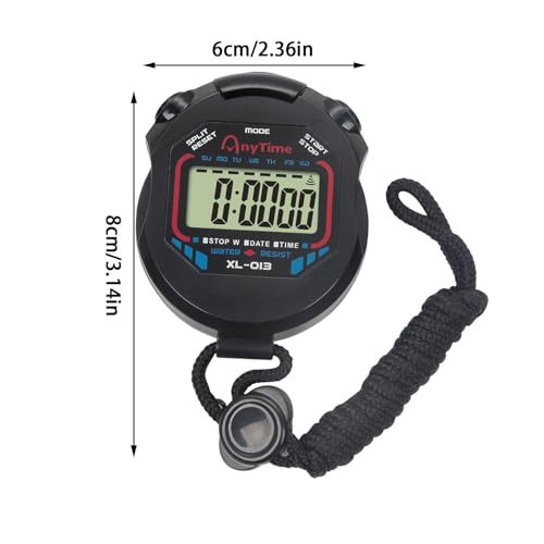 Réveil numérique pour sports - Stop Watches pour entraîneurs | Minuteur d'intervalle multifonctionnel avec grand écran | Avec fonction de temps et alarme pour l'utilisation des entraîneurs et des – Image 3