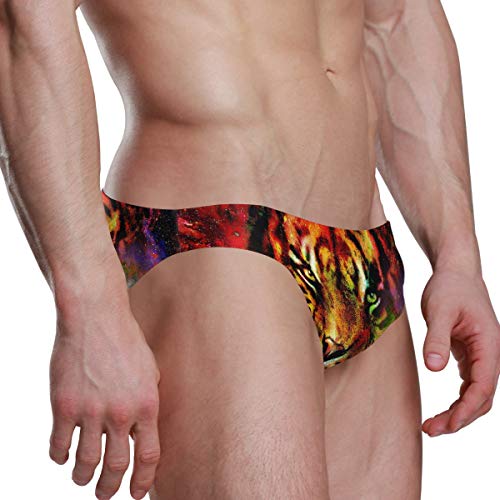 Men Swim Brief Bikini Magical Tiger Beach Bikini for Men Swim Underwear Medium3