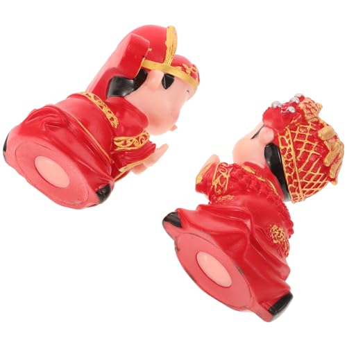 KOCKSHION Adornos de Muñecas de Vinilo para Decoración Romántica de Boda Besadora 1 Par Compacto y Ligero Adecuado para Decoración de Escritorio y Pastel de Boda Base Plana Estable