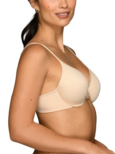 Vanity Fair Women's Bra with 2-Way Convertible Straps, Body Caress Full Coverage, Lightly Lined Cups up to DD2