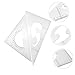 Holibanna 4Pcs Triangle Ruler Set Plastic Geometry Rulers for Students Precision Measuring Triangles for Drawing and Design