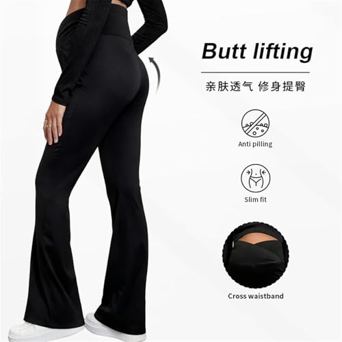 Pantalon de grossesse à jambe large et tissu extensible thermorégulateur
