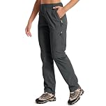 Jessie Kidden Walking Trousers Women Cargo Pants Waterproof Summer Lightweight Quick Dry Convertible Stretch Outdoor Casual UPF 50 Running Cycling Zip Off Capri #6601F-Iron Grey-10