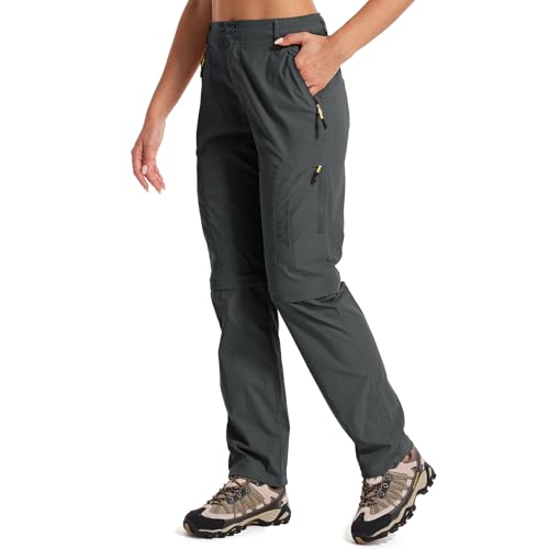 Women's Hiking Pants Convertible Quick Dry Stretch Lightweight Zip-Off Outdoor Fishing Travel Safari Pants