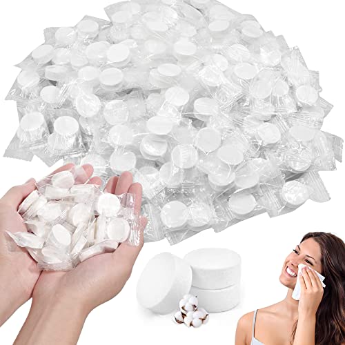 WZYTEU Lot de 250 serviettes compressées, jetables, compressées, pour l'extérieur, les voyages, les vacances, le sport, le restaurant, le camping, la maison, l'hôtel (22 × 20 cm)