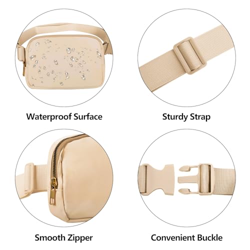 Image of VOROLO Fanny Pack For Women And Men Crossbody Bag Belt Bag Khaki