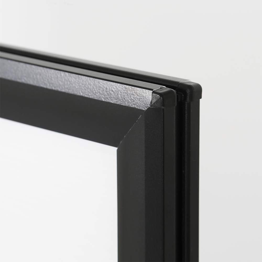 Plakatständer WindPro® SLIM | Kundenstopper OUTDOOR in DIN A1 | Plakataufsteller A1 wetterfest in schwarz | Aufsteller Werbung beidseitig nutzbar für 2 Plakate