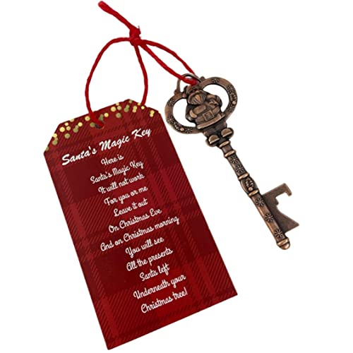 Santa's Magic Key for House with No Chimney Ornament, Santa Key, Santa Clause Decoration, Santas Key