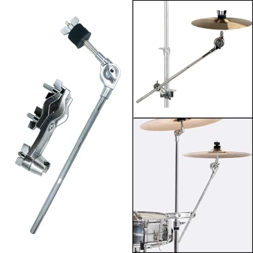 Tuoren Cymbal Boom Arm With Clamp Adjustable Cymbal Stand Boom Arm Drum Clamp, 14.5 Inch Percussion Straight Cymbal Arm With Drum Set Mounting Clamp thumb #2