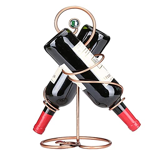Soporte para botella de vino de hierro forjado para 4 botellas miniatura 1