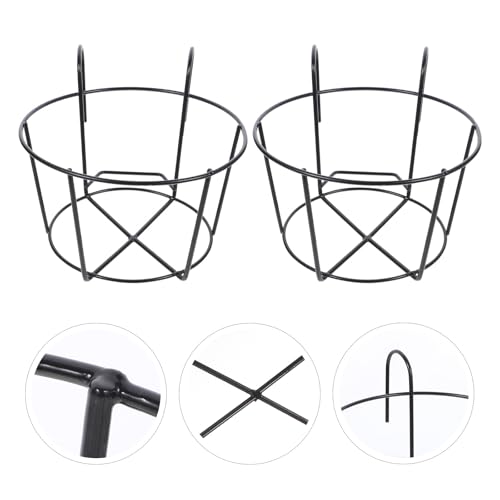 Support de pot de fleurs balcon en fer suspendu table et cuisine noire - 8