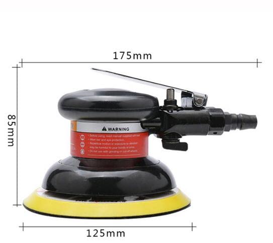 Jieotwice Pneumatic Disc Polishing Machine 5 inch Orbital Sander Grinding Tool 11000rpm 125mm