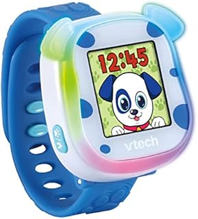 VTech My First KidiWatch – Interaktive Lernuhr mit Touch-Screen, elektronischem Haustier, digitaler oder analoger Anzeige, lustigen Spielen und Uhrzeitansage – Für Kinder von 3-8 Jahren