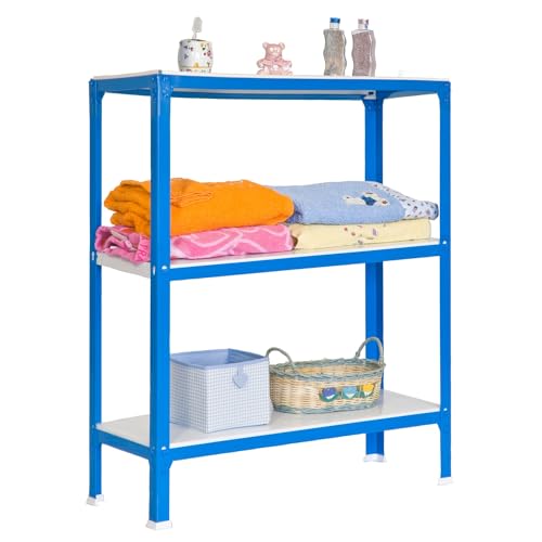 Simonrack homeclick meuble stockage metallique bleu blanc compact - 5