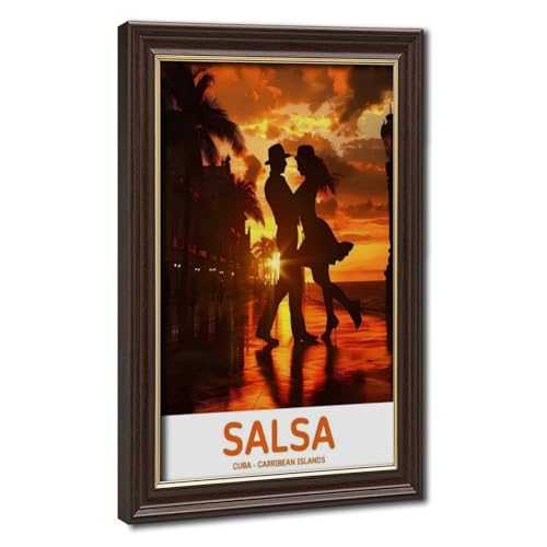 Poster Sunset at The Salsa Dancer's Studio idée cadeau originale