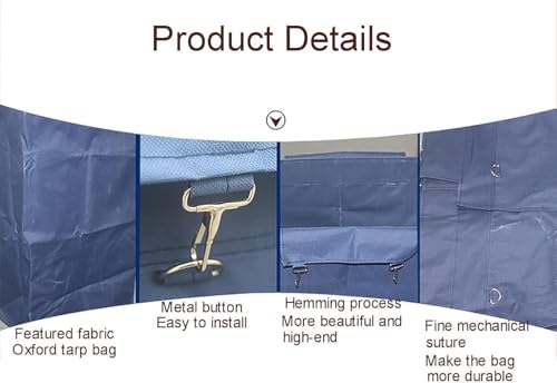 Carrito de lavandería impermeable y contenedor duradero con bolsa extraíble 4