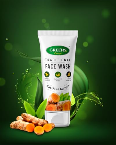 Image of Green's Concept Traditional Exfoliating Face Wash (120ml, Wild Turmeric)