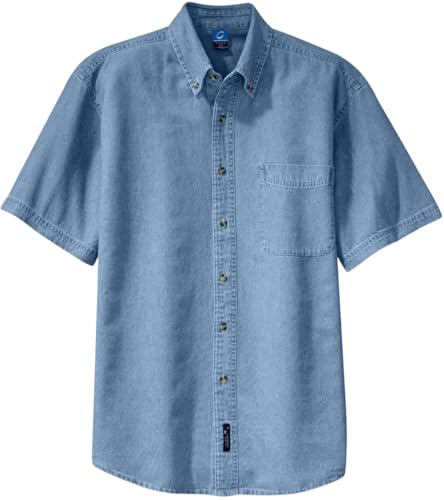 Port & Company Short Sleeve Value Denim Shirt-SP114