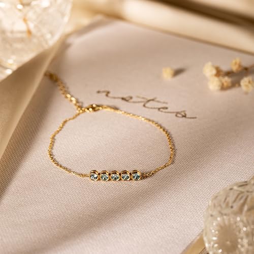 Family Birthstone Bracelet, Birthstone Bracelet for Women, Birthstone Mom Bracelet, Mothers Day Gift, Gold/Rose/Silver Bracelet, Birthstone Jewelry, Gift for Grandma, Best Gift for Her4