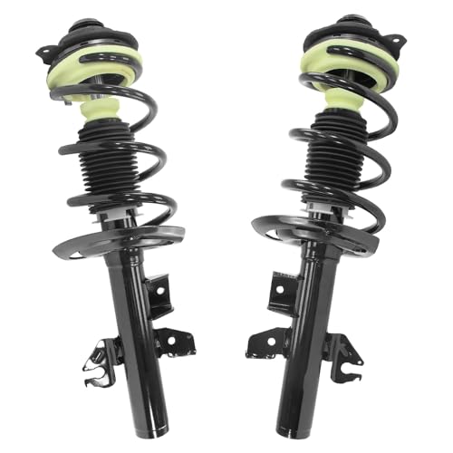 Image of Detroit Axle - 2.4L Front Struts Rear Shocks for 2015 2016 2017 Chrylser 200, 2 Complete Struts Coil Spring Assembly 2 Shock Absorbers Assembly Replacement