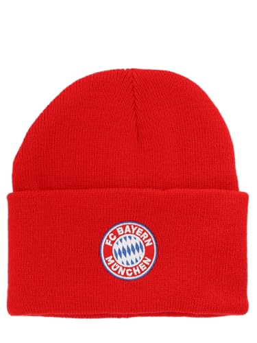 FC Bayern München I Strickmütze Logo I Unisex I Rot FC Bayern München I Strickmütze Logo I Unisex I Rot