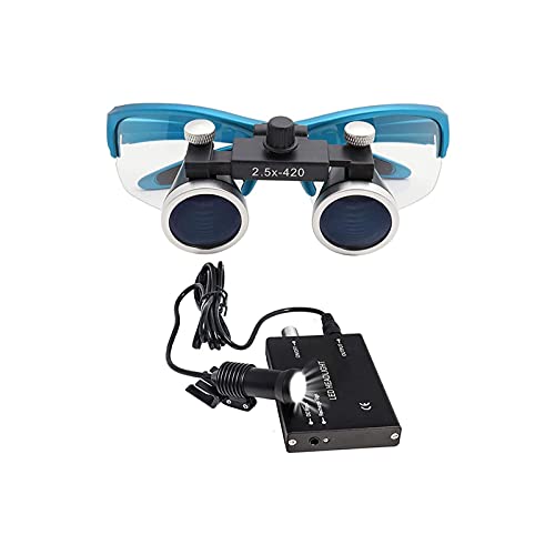 Lupas dentales con luz para la cabeza binoculares con frontal de 2 5 aumentos quirúrgicas médicas