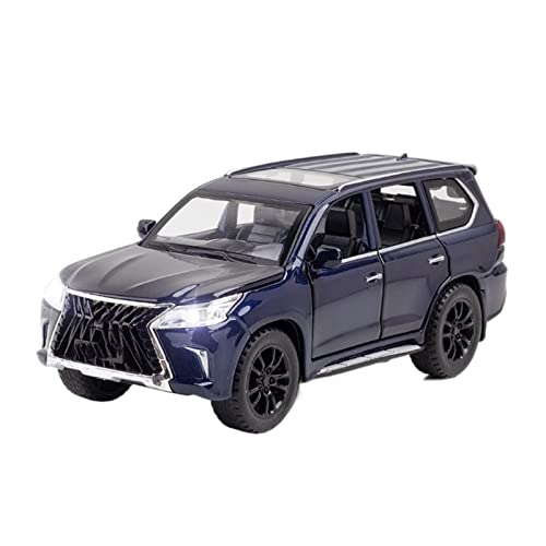 Modèle réduit de voiture en alliage métallique moulé sous pression 1:32 pour Lexus LX570 bleu miniature