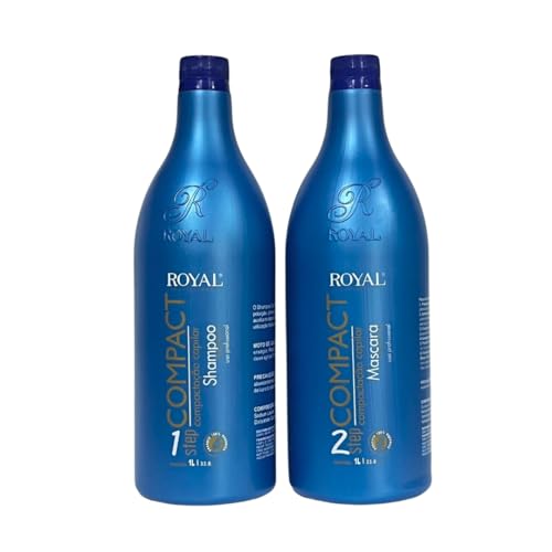 Compact, Kit Shampoo e Selagem Termica sem Formol, 1L