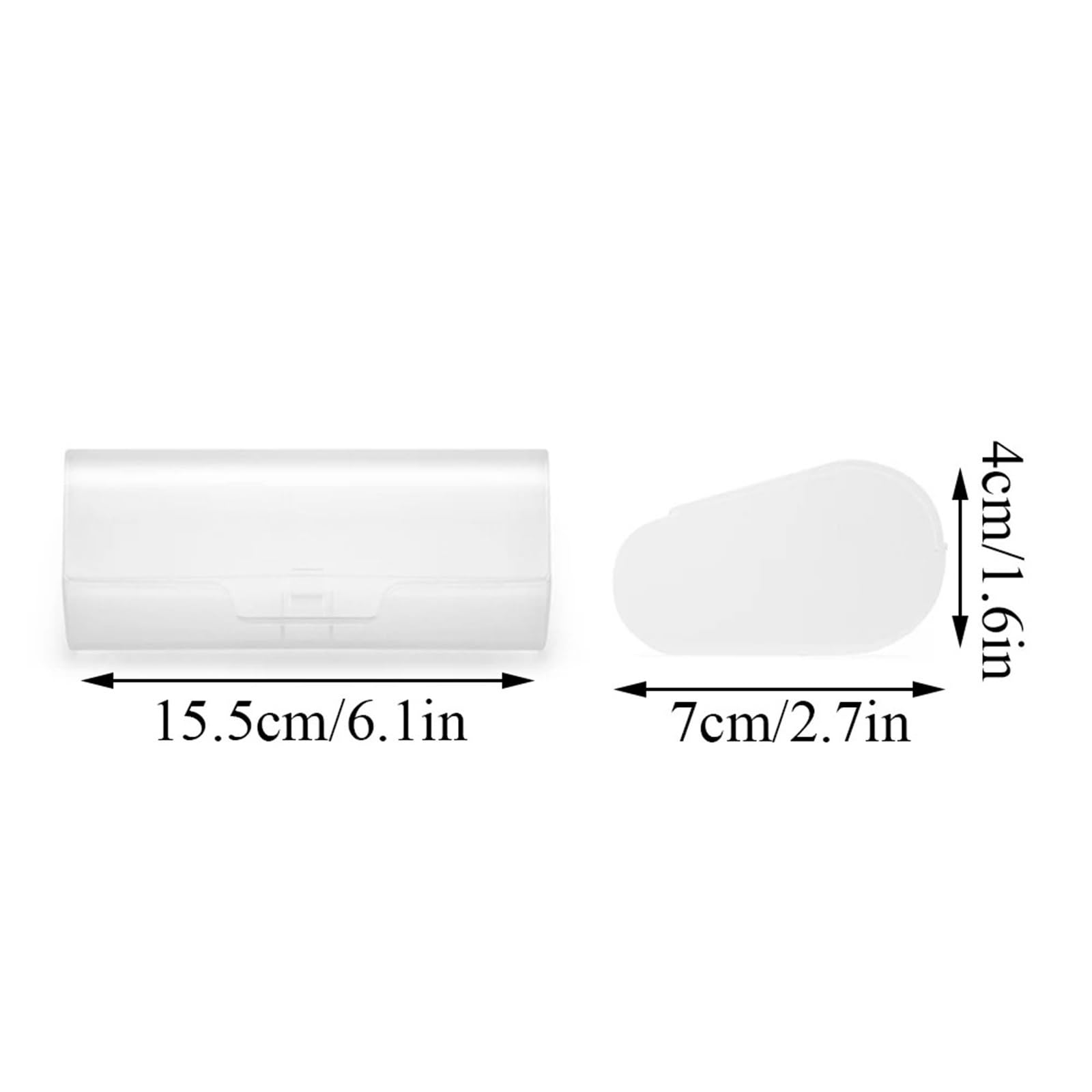 Etuis à Lunettes 2 pièces étui à lunettes for femmes boîte à lunettes en plastique dur hommes femmes boîte à lunettes étui à lunettes étui à lunettes de lecture étuis de protection de lunettes Avec Do