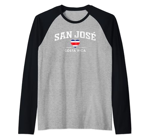 San Jose Costa Rica Camiseta Manga Raglan