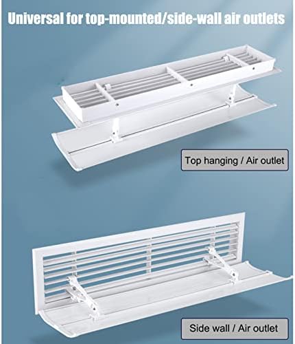 Adjustable Air Conditioner Vent Cover - Central AC Diverter, Anti-Direct Blowing Baffle for Home, RV & HVAC Systems, Optimizes Airflow, 92×30CM, Energy Efficient Solution
