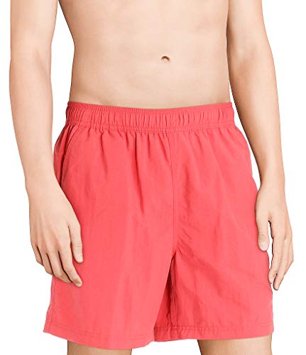 Roundtree & Yorke Caribbean Solid Swim Trunks Pink Coral Size XLarge S65MC000