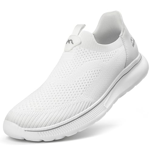 ODCKOI Sneaker Herren Ohne Schnuersenkel Slip-on Schuhe Mesh Atmungsaktiv Leicht Laufschuhe Sportschuhe Bequem Turnschuhe Leichtgewichts Outdoor Joggingschuhe-QUANBAI-43