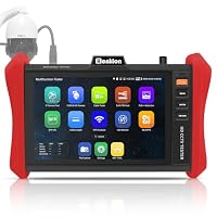 Henkion CCTV Tester 8 Zoll IPS Touchscreen Monitor E89, IPC Kameratester 4K 12MP IP Und 4K 8MP TVI CVI AHD CVBS Kameratests, 90W POE Stromausgang Netzwerk Kabeltester SFP RJ45 Tester, HDMI VGA Eingang