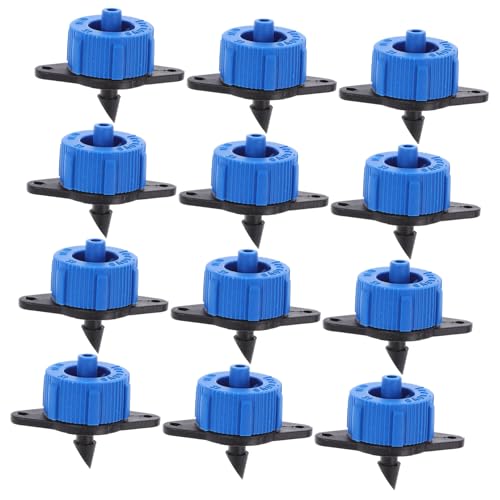 ibasenice 8l Pressure-Compensated Drippers 50pcs Drip Irrigation Dripper for Garden Lawn Flower Beds Potting Agriculture Random Style